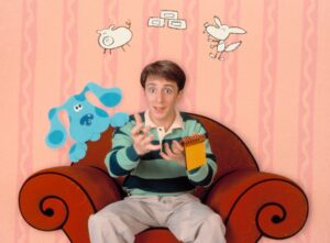 BLUE'S CLUES, Steve Burns, 1996-, © Nickelodeon Network / Courtesy: Everett Collection