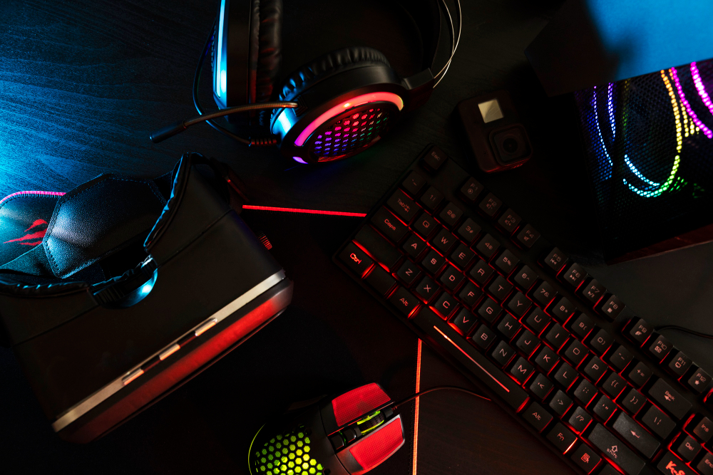 view-neon-illuminated-gaming-desk-setup-with-keyboard